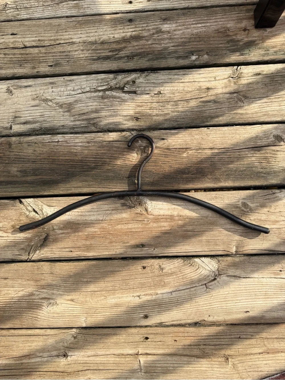 Antique Cast Iron Clothes Hanger 20.5” x 8”